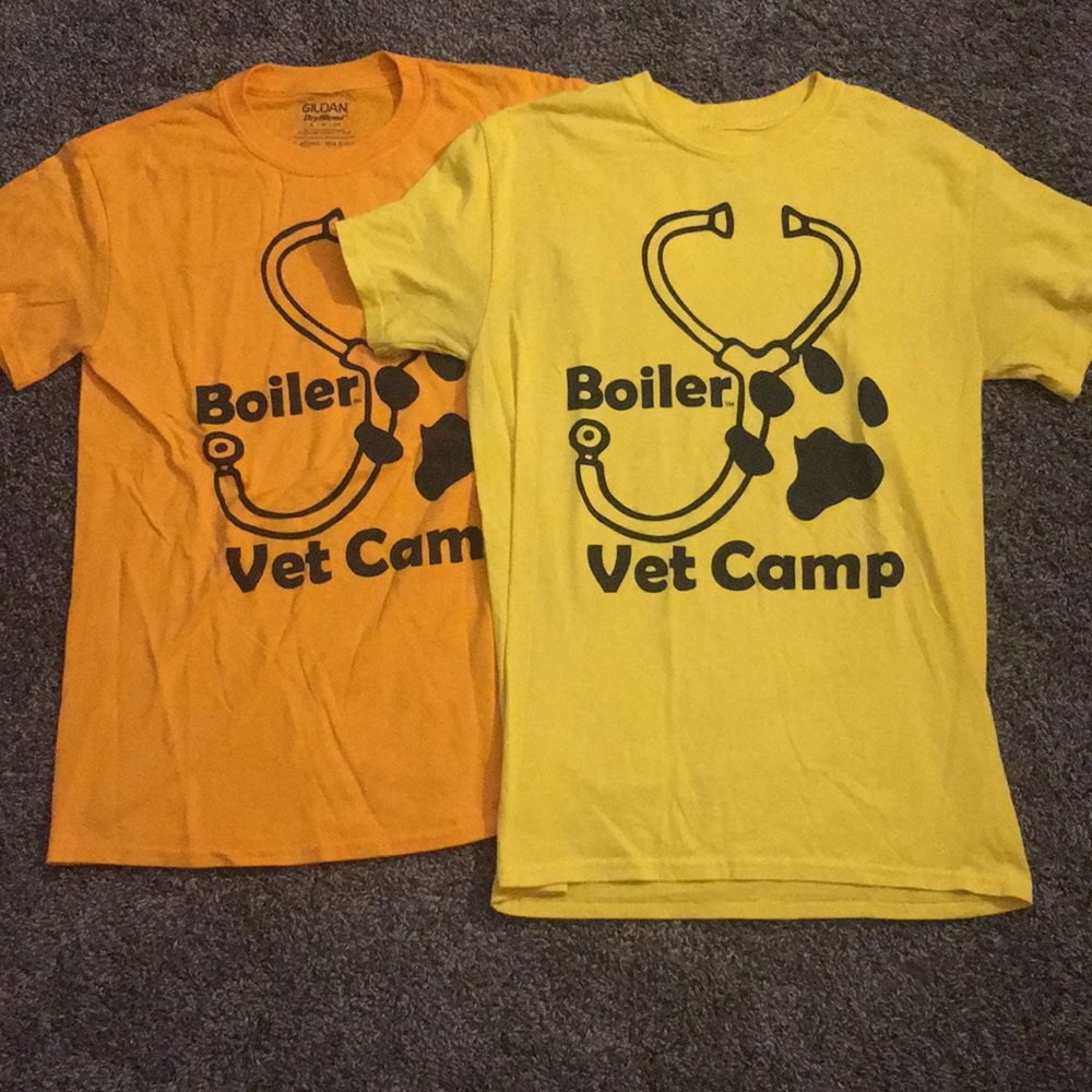 Purdue Boiler Vet Camp tees